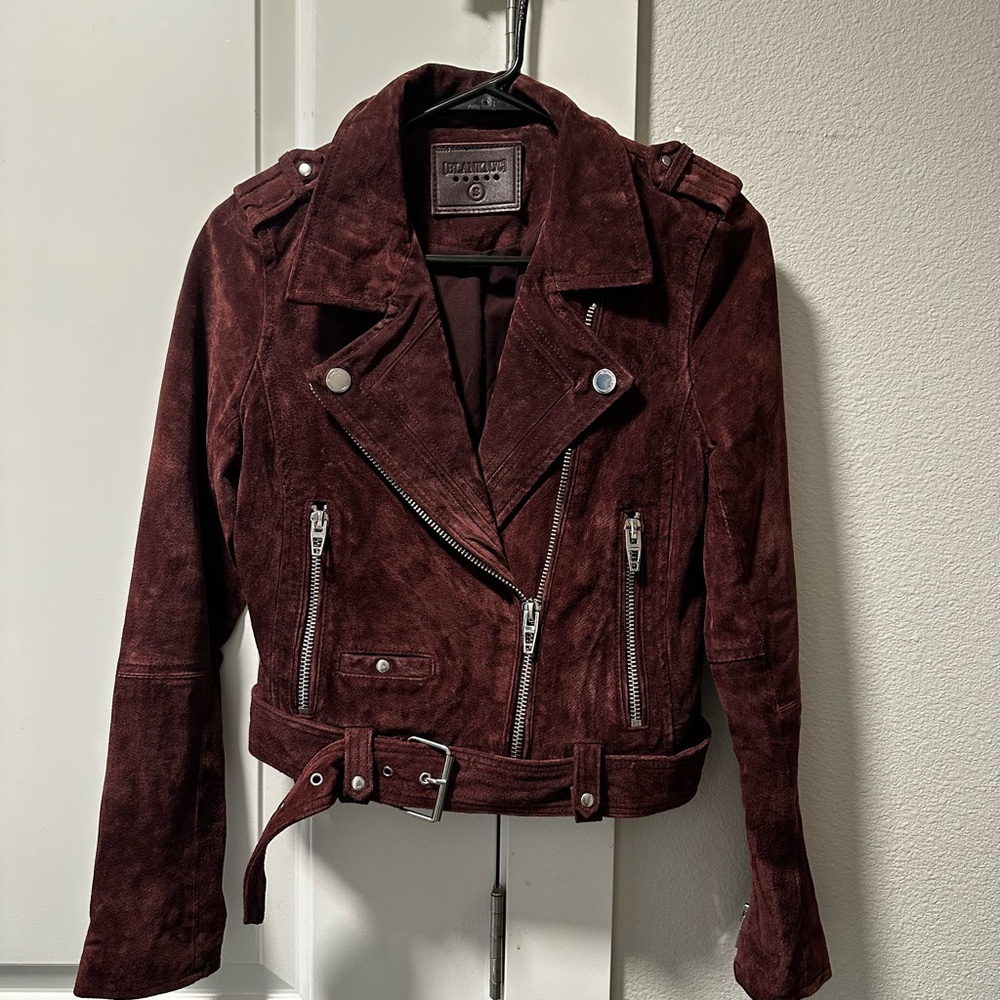 Blank NYC Suede Leather Biker Jacket